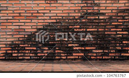 Brick Background Food kitchen Counter Bar Room,Old Dirty Wall with Light,Template Marble Concretet Photography,Stone Cement Desktop Structure,Shelf Material Workplace Studio Room Interior Texture. 104763767