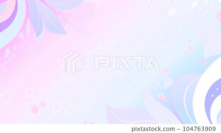 唯美的抽象艺术感多彩的花纹背景 104763909