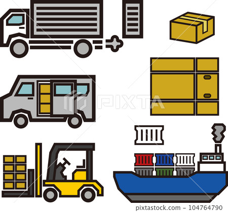 Illustration of logistics (logistics) Illustration of logistics (logistics) 104764790