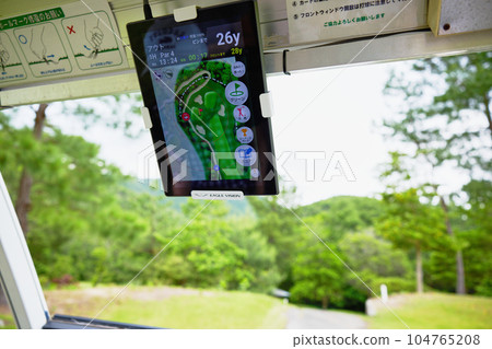 Women playing golf 104765208