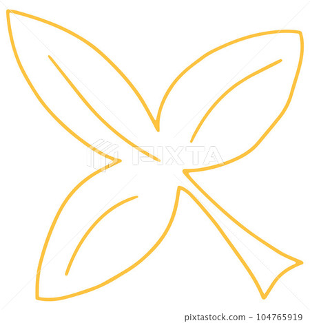 Colorful Vector Leaf Illustration on White Background. Colorful Vector Leaf Illustration on White Background. 104765919