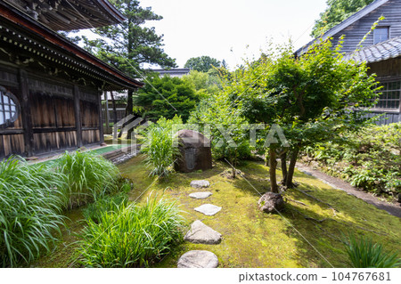Daijouji, a Soto zen buddhist temple, Kanazawa, Japan. 104767681