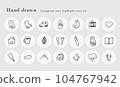 Handwritten Instagram story highlight cover icon set (21 pieces) 104767942