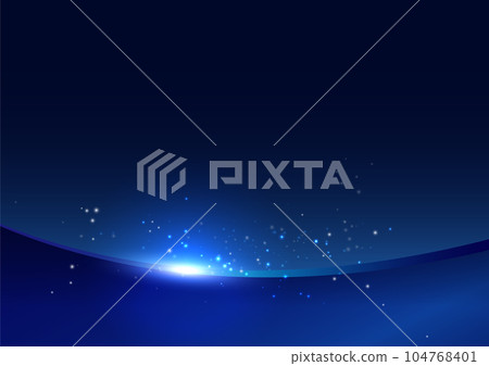 blue wave and glitter background 104768401