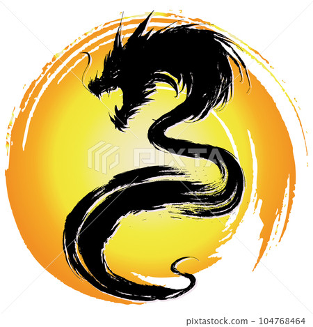 龍/龍插畫素材矢量-插圖素材 [104768464] - PIXTA圖庫