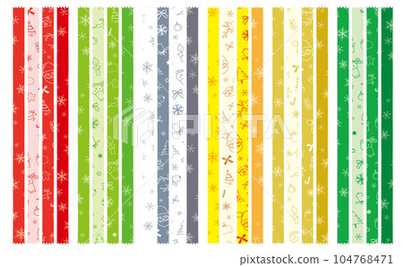 Snowflake pattern and pattern pattern material 6 color set Christmas Snowflake pattern and pattern pattern material 6 color set Christmas 104768471