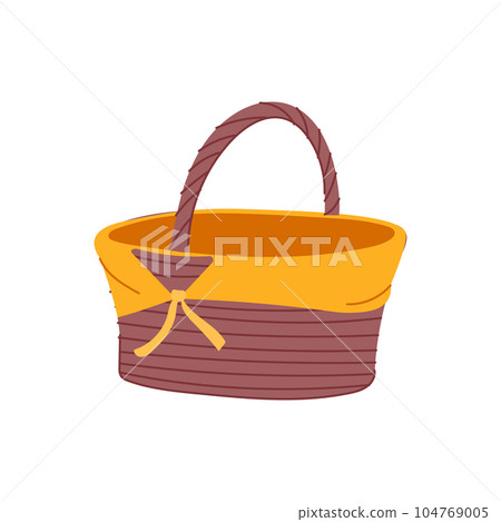 lunch picnic basket cartoon vector illustration 104769005