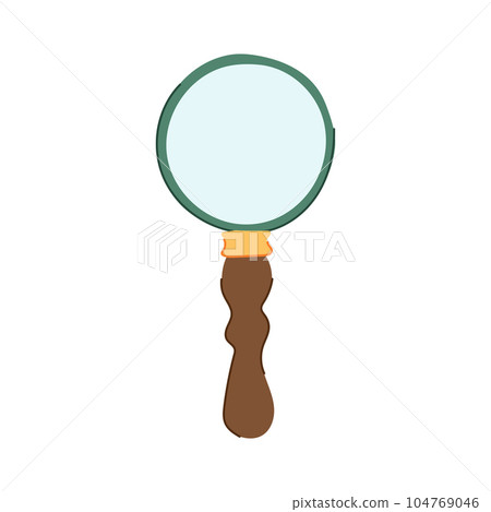 search magnifying glass cartoon vector illustration 104769046