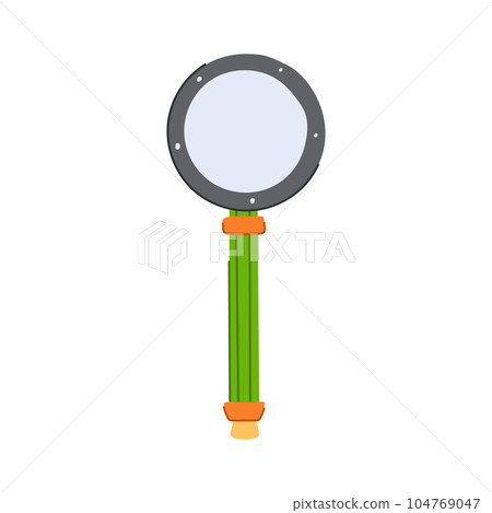 symbol magnifying glass cartoon vector illustration 104769047