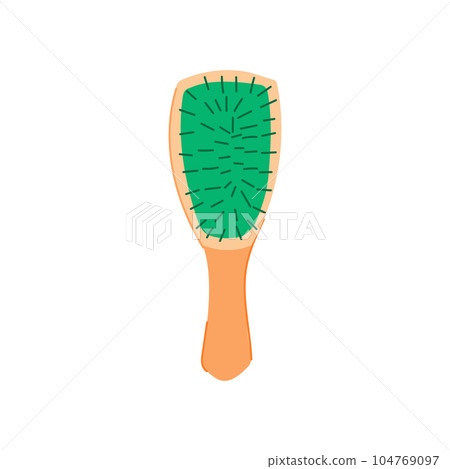 equipment hair brush cartoon vector illustration equipment hair brush cartoon vector illustration 104769097