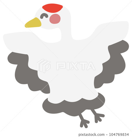 變形微笑鶴的插圖 104769834