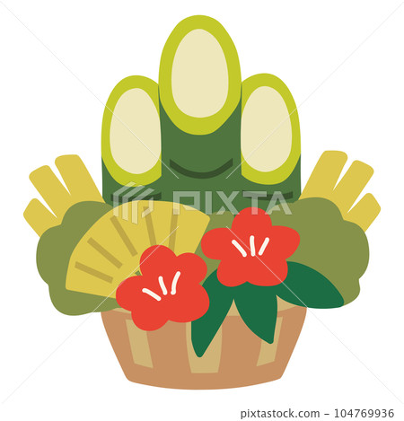 一個簡單變形的kadomatsu的插圖 一個簡單變形的kadomatsu的插圖 104769936