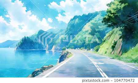 Coastal road_6 Generative AI 104770472