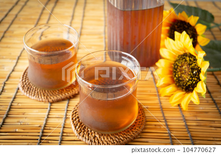 Barley tea summer drink 104770627