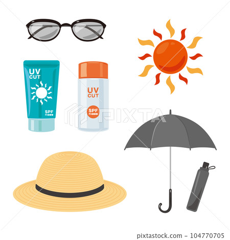 Measures against sunburn 104770705