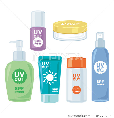 different types of sunscreen 104770708