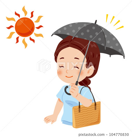 Woman holding a parasol 1 Woman holding a parasol 1 104770830