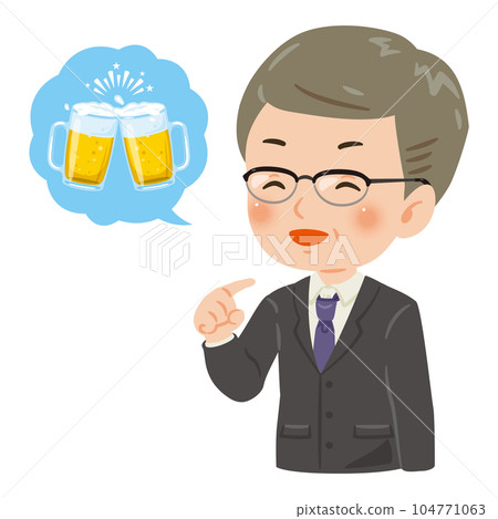 中年男子邀請參加酒會 中年男子邀請參加酒會 104771063