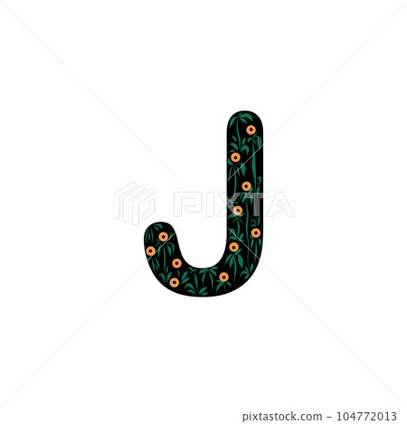 Flower Alphabet of the English language - letter - Flower Alphabet of the English language - letter - 104772013