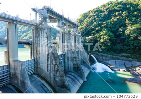 Saigo Dam (Misato Town, Miyazaki Prefecture) that utilizes the water resources of the Mimi River Basin 104772529