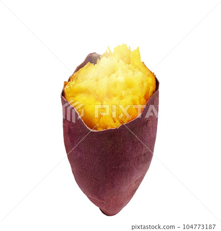 Illustration real of baked sweet potato 104773187