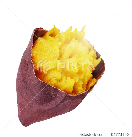 烤紅薯插畫真實 烤紅薯插畫真實 104773190