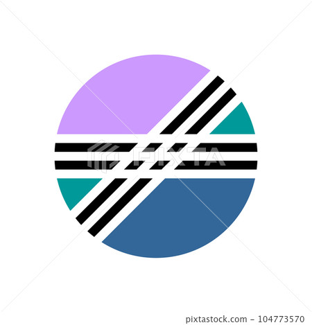 Abstract Geometric Circle Design Element. Vector Art. Abstract Geometric Circle Design Element. Vector Art. 104773570