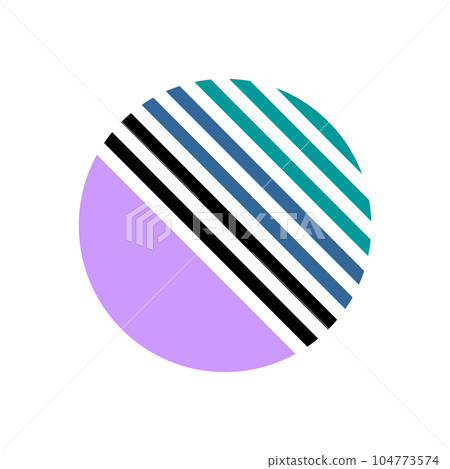 Abstract Geometric Circle Design Element. Vector Art. Abstract Geometric Circle Design Element. Vector Art. 104773574