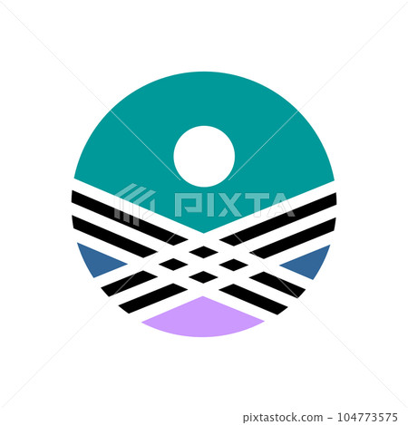 Abstract Geometric Circle Design Element. Vector Art. Abstract Geometric Circle Design Element. Vector Art. 104773575