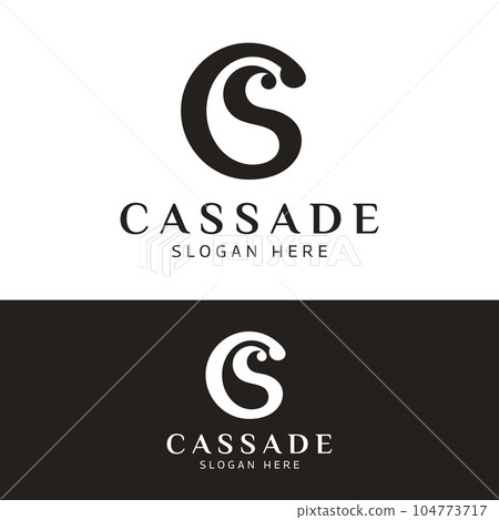 Letter Monogram C S CS SC in Classy Minimal Logo Letter Monogram C S CS SC in Classy Minimal Logo 104773717