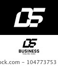 Letter Monogram D S DS SD in Modern Clean Logo 104773753