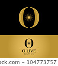 Letter Monogram O Star Sun in Modern Luxury Logo 104773757