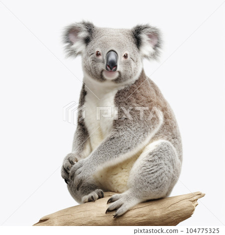 考拉白色背景 AI 生成圖像 Generative AI 考拉白色背景 AI 生成圖像 Generative AI 104775325