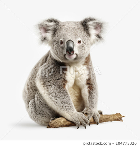 考拉白色背景 AI 生成圖像 Generative AI 考拉白色背景 AI 生成圖像 Generative AI 104775326