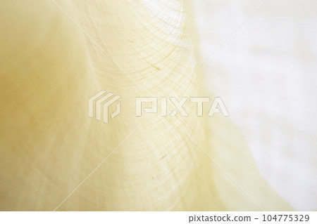 Image photo of hemp cloth with light yellow fibers visible 104775329