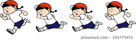 girl in gym clothes running girl in gym clothes running 104775454