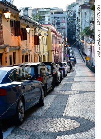 Macau, Lazarus District, Horse Mourning Street at Dusk Macau, Lazarus District, Horse Mourning Street at Dusk 104776955