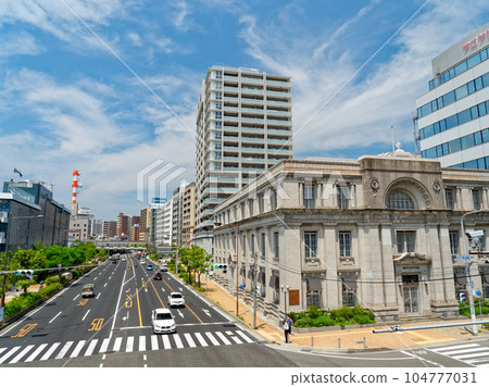 下午早些時候的神戶 Meriken Hatoba-mae 十字路口 104777031