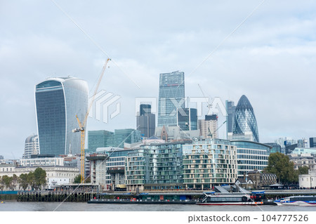 London view on business modern district. 104777526