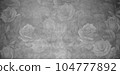 decorative vintage concrete texture with roses 104777892
