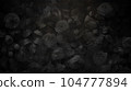dark metal background texture with floral pattern and roses 104777894