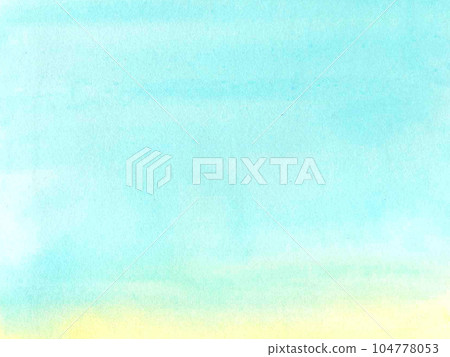 Abstract creative blue watercolor background. Seascape. Seabed ocean, underwater landscape. Hand painted illustration liquid stain for design, illustration, wallpaper, card 104778053