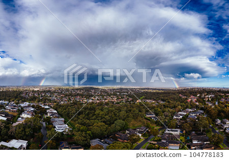 View over Macleod in Melbourne View over Macleod in Melbourne 104778183