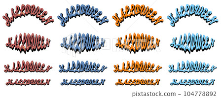 HALLOWEEN letter material set HALLOWEEN letter material set 104778892