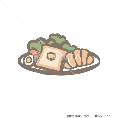 Morning lunch plate Morning lunch plate 104779066