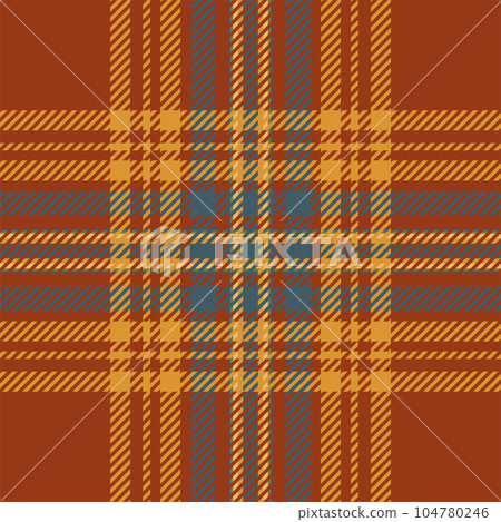 Plaid check pattern in orange and red colors. Seamless fabric texture. Tartan textile print. Plaid check pattern in orange and red colors. Seamless fabric texture. Tartan textile print. 104780246