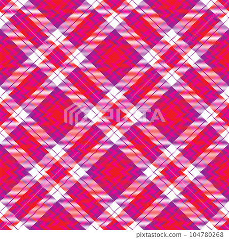Plaid pattern seamless. Check fabric texture. Stripe square background. Vector textile design. 104780268