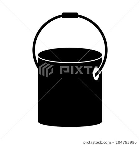 bucket icon vector 104783986