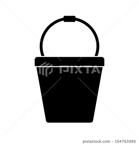 bucket icon vector 104783988