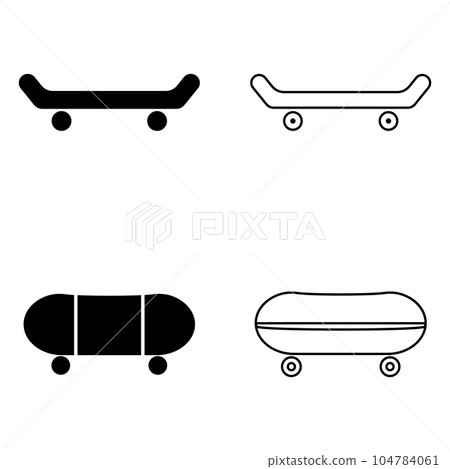 skateboard icon vector skateboard icon vector 104784061